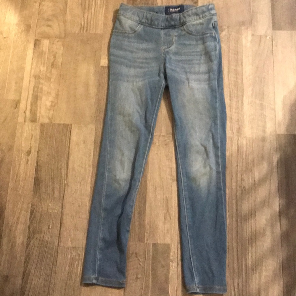 Old Navy girls blue jeggings.